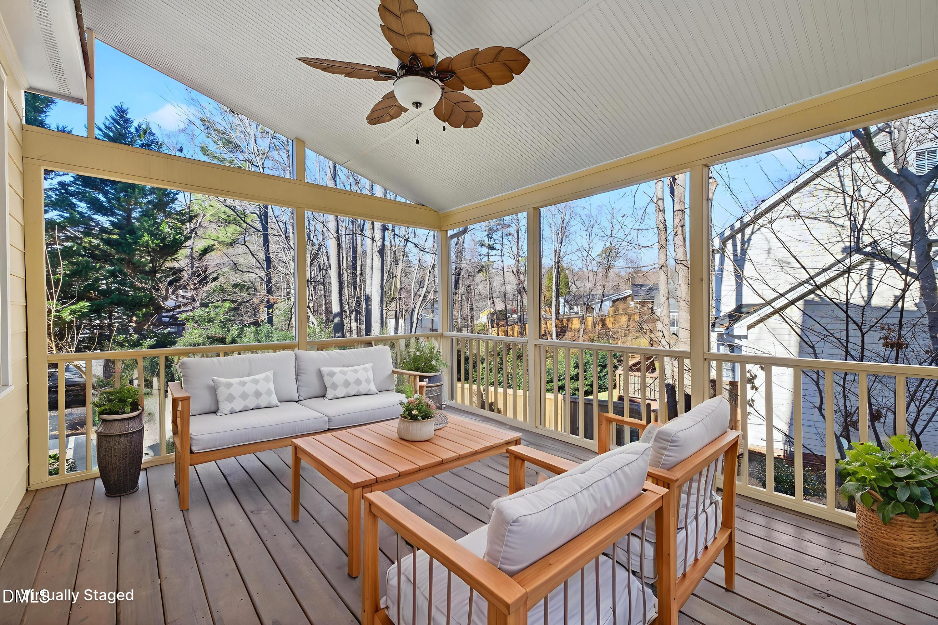 4113 Winding Oak Way Apex, NC 27539 - Photo 19 of 35 Screened Porch - Virtually Staged