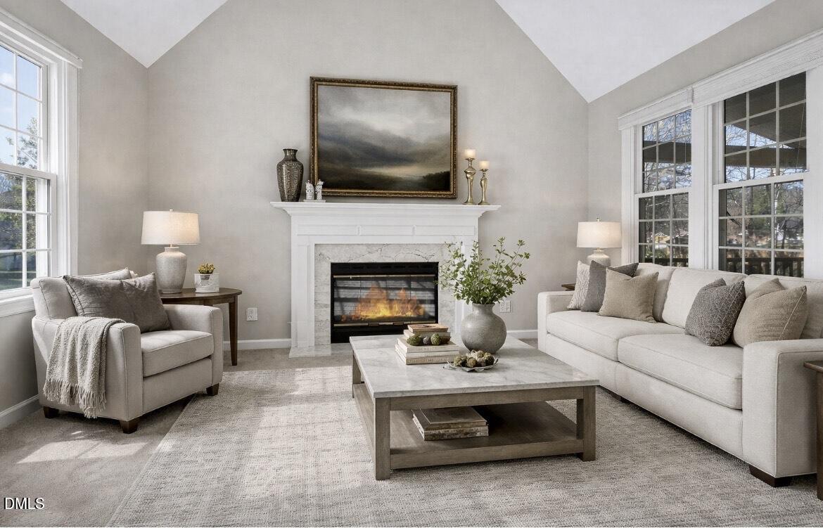 4113 Winding Oak Way Apex, NC 27539 - Photo 4 of 35 Vaulted Family Room