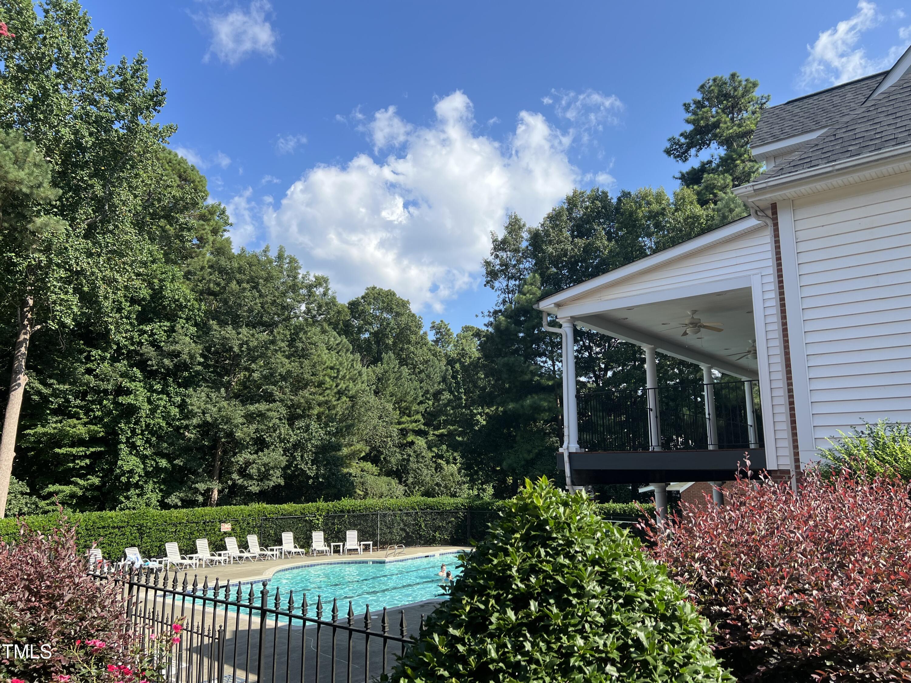 4555 Treerose Way Raleigh, NC 27606 - Photo 35 of 37 a view of a house with a garden