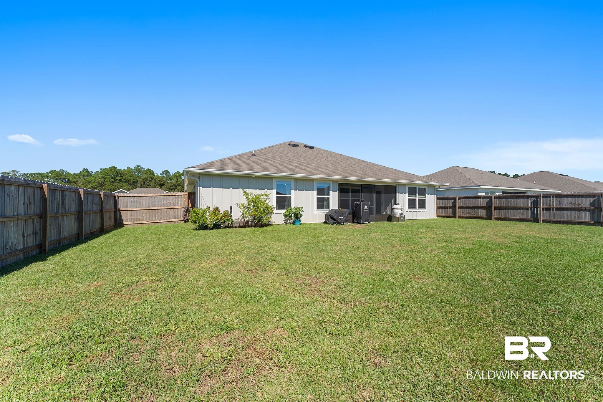 24337 Ringneck Loop Elberta, AL 36530 - Photo 32 of 34 Rear view of property with a fenced backyard and roof with shingles
