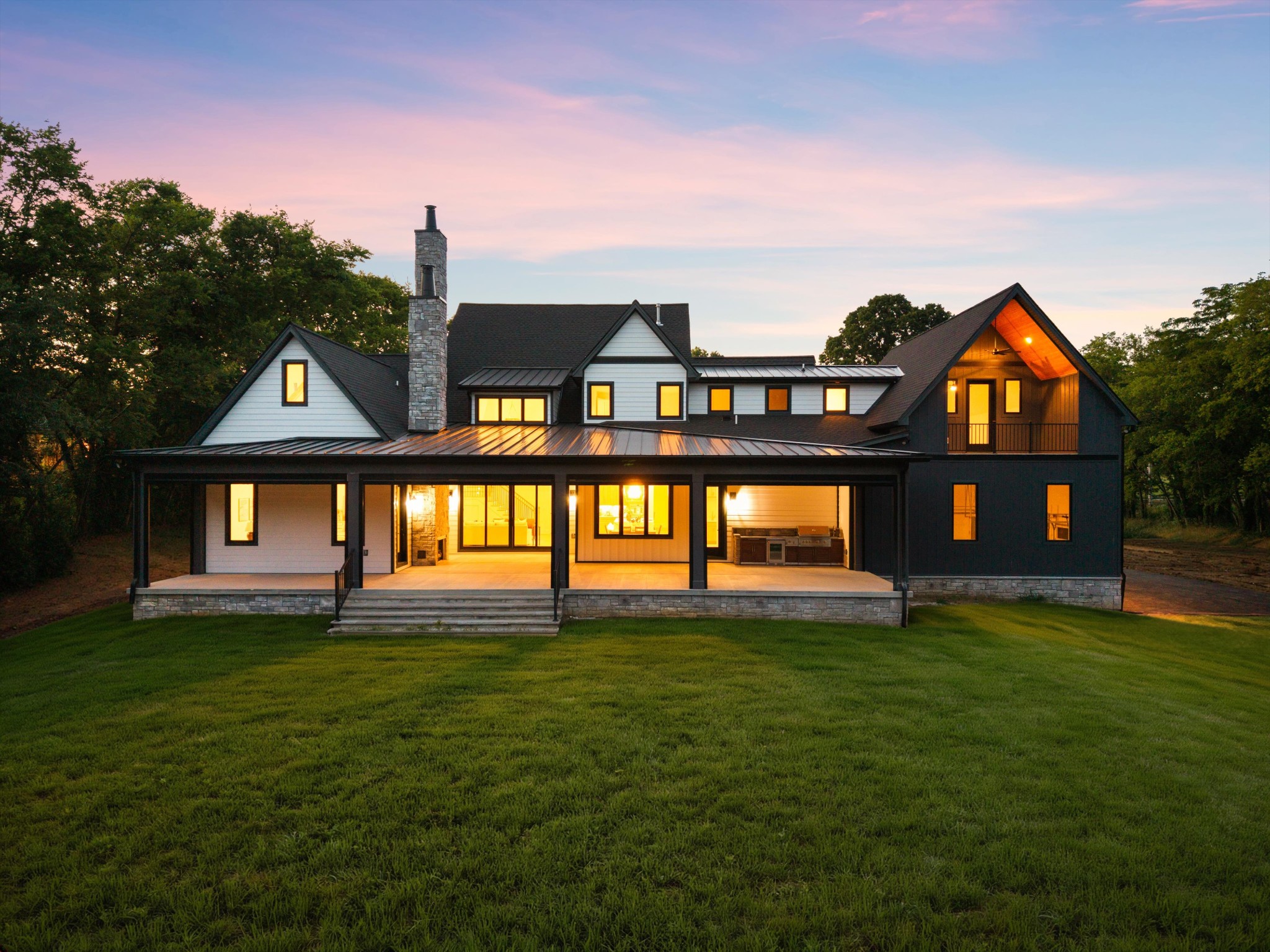 6801 Flat Creek Road College Grove, TN 37046 - Photo 62 of 66 a front view of a house with a yard