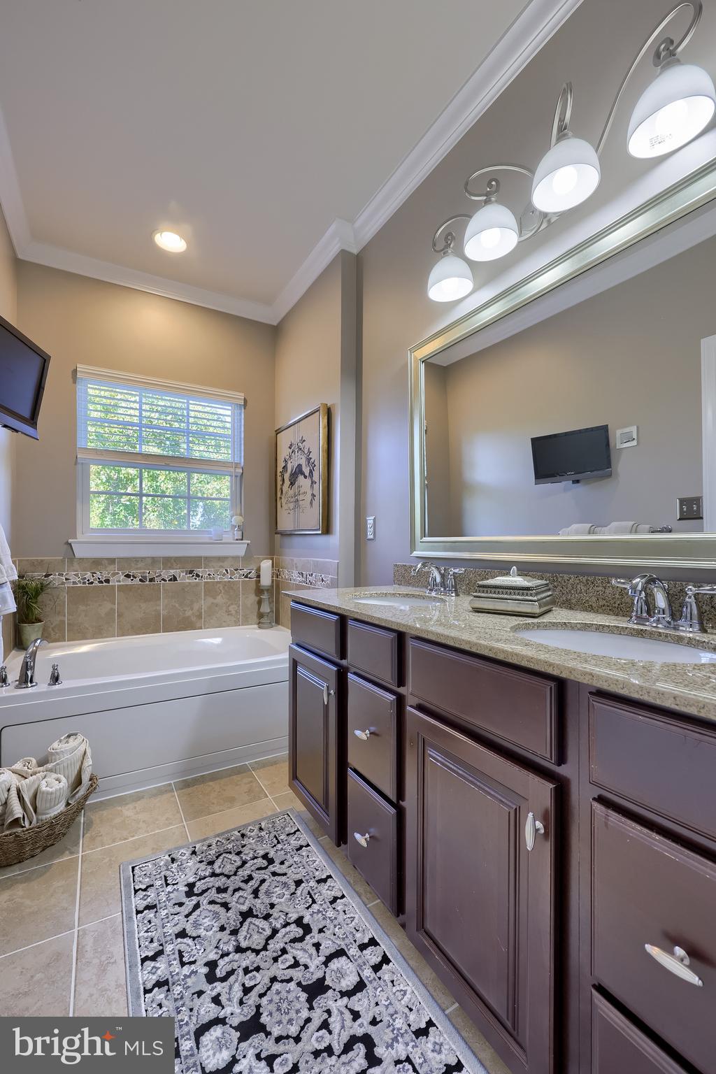 938 Stonehaven Way York, PA 17403 - Photo 22 of 45 a bathroom with a tub sink and a mirror