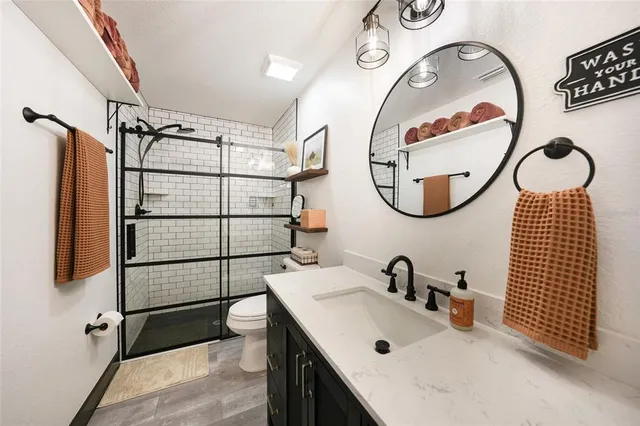 a house view with a backyard space