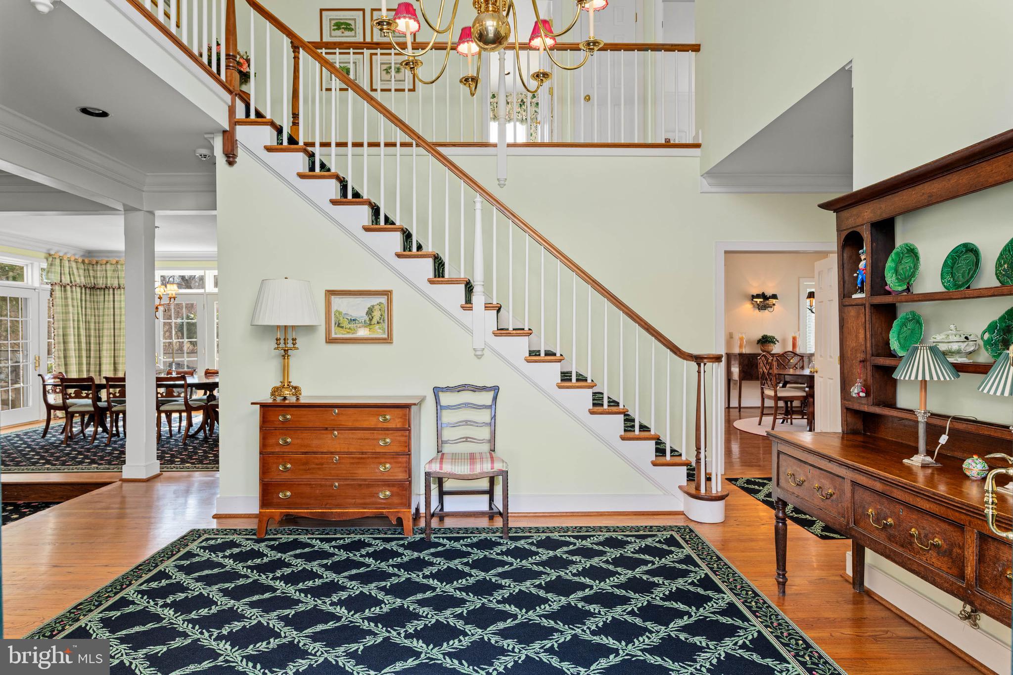 1244 Denbigh Lane Wayne, PA 19087 - Photo 3 of 38 a view of entryway and hall with wooden floor