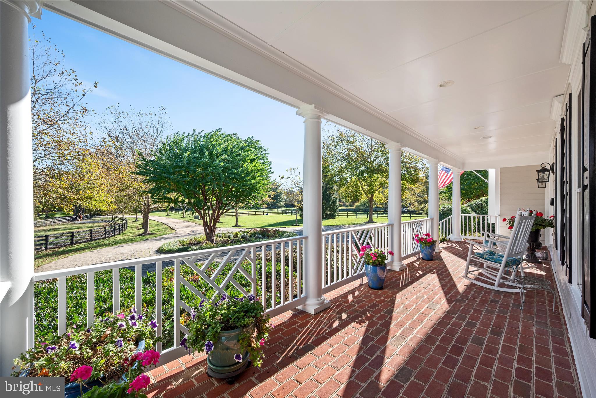 17635 Harmony Church Road Hamilton, VA 20158 - Photo 13 of 108 Brick Front porch views of the driveway.