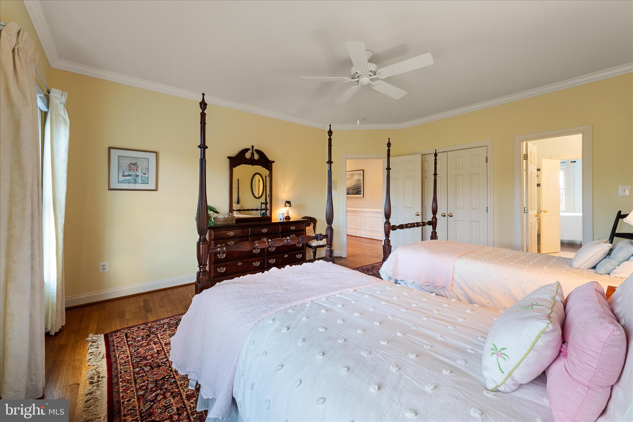 17635 Harmony Church Road Hamilton, VA 20158 - Photo 71 of 108 Bedroom with ceiling fans and window treatments.
