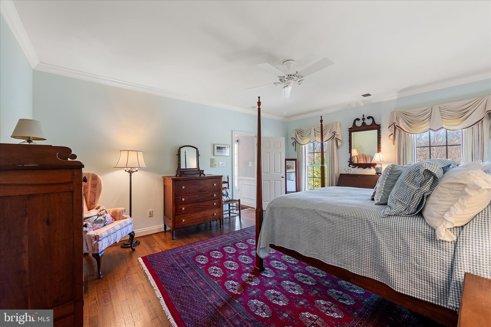 17635 Harmony Church Road Hamilton, VA 20158 - Photo 76 of 108 Bedroom with ceiling fan and window treatments