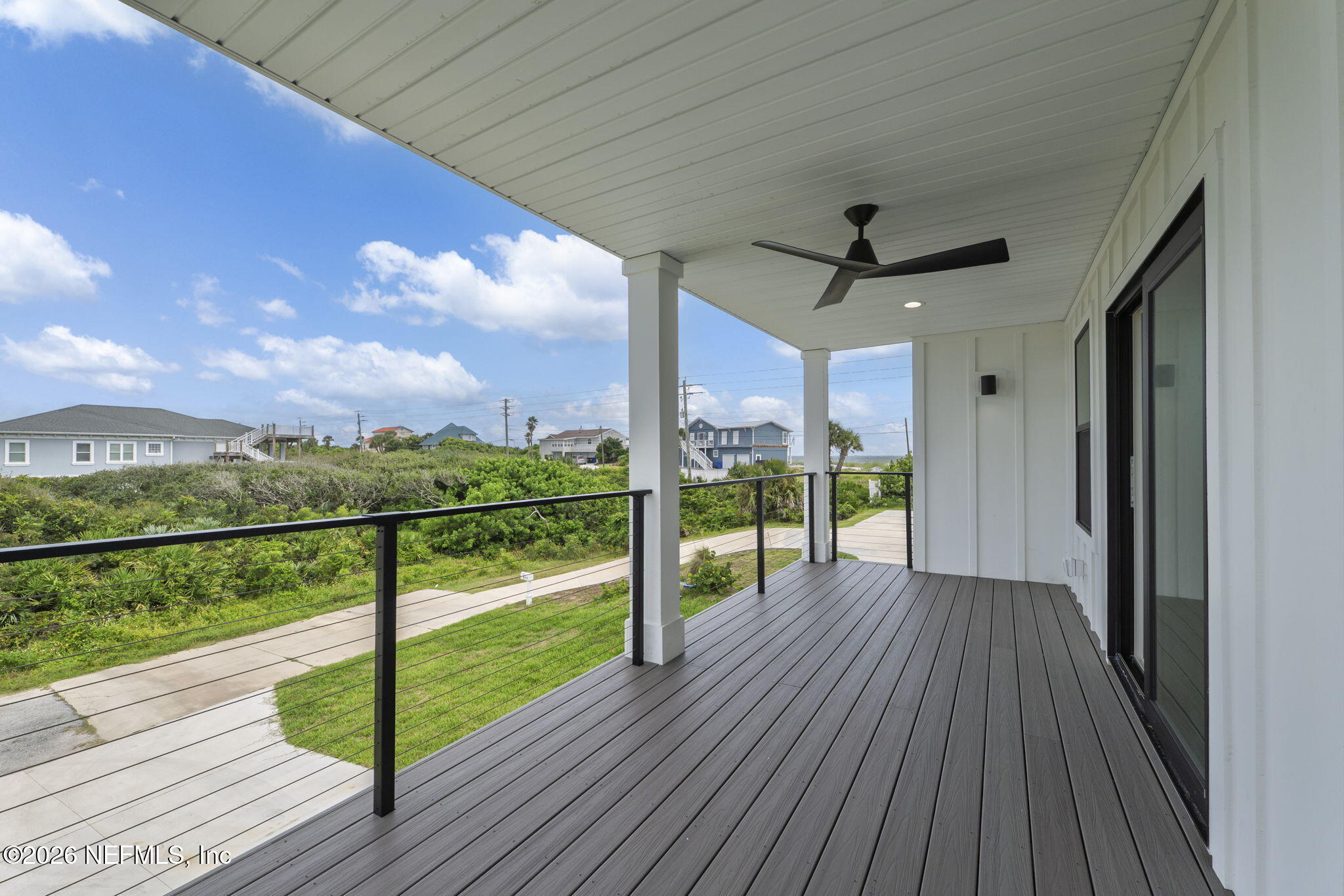 213 Twenty-First Street St. Augustine, FL 32084 - Photo 25 of 50 a view of a balcony with wooden floor
