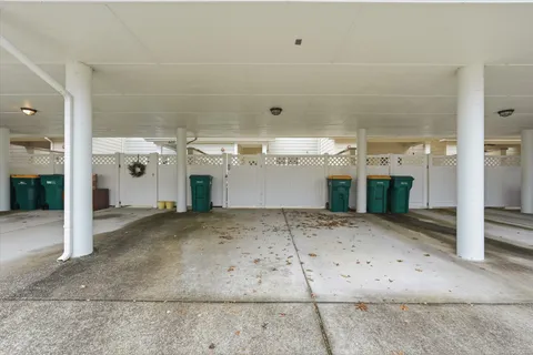 a view of a hallway with entryway