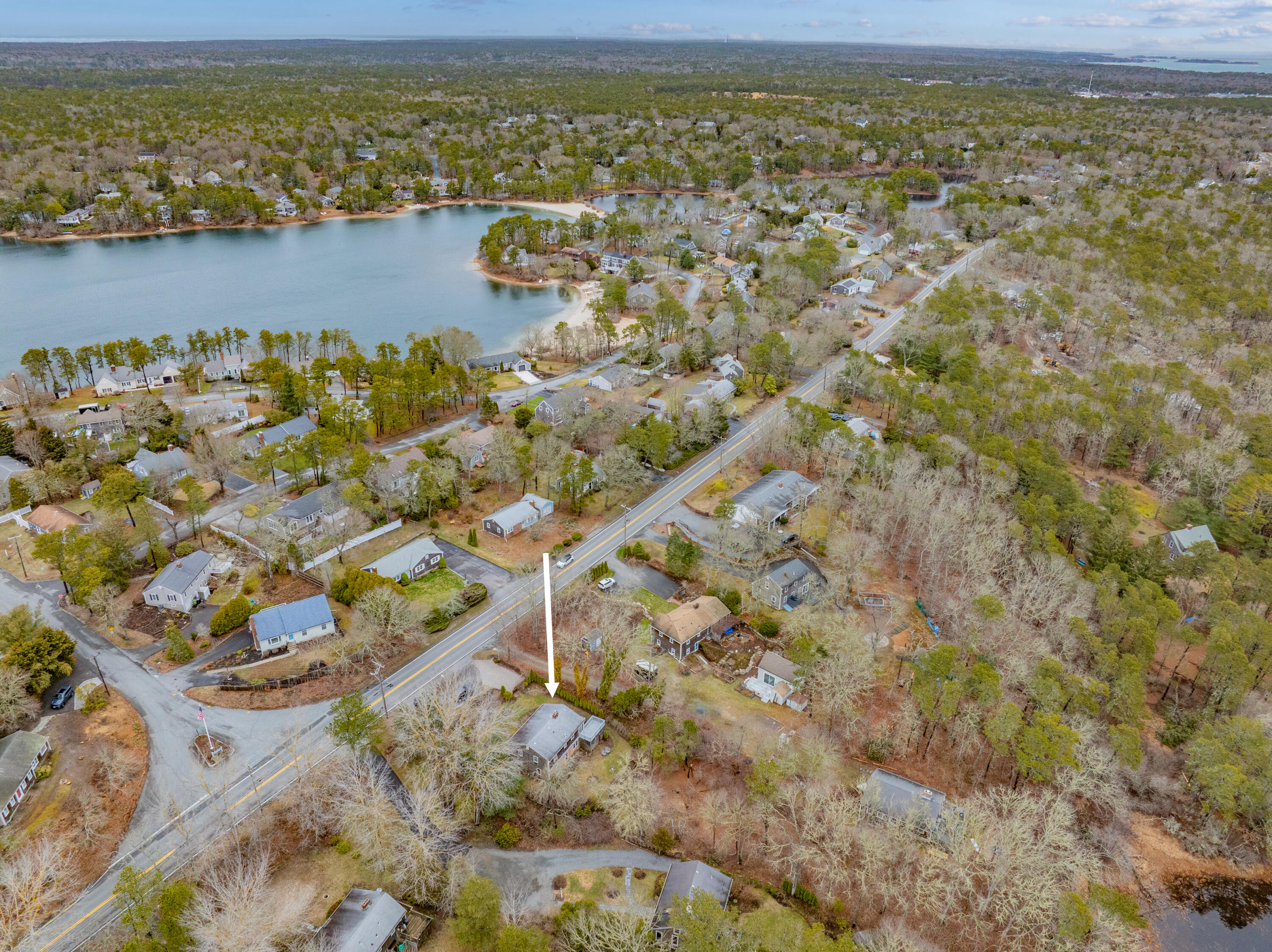 1157 Orleans-Harwich Road Harwich, MA 02645 - Photo 36 of 41 an aerial view of residential houses with outdoor space