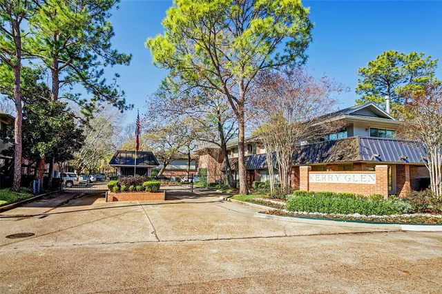 a view of a building with a street