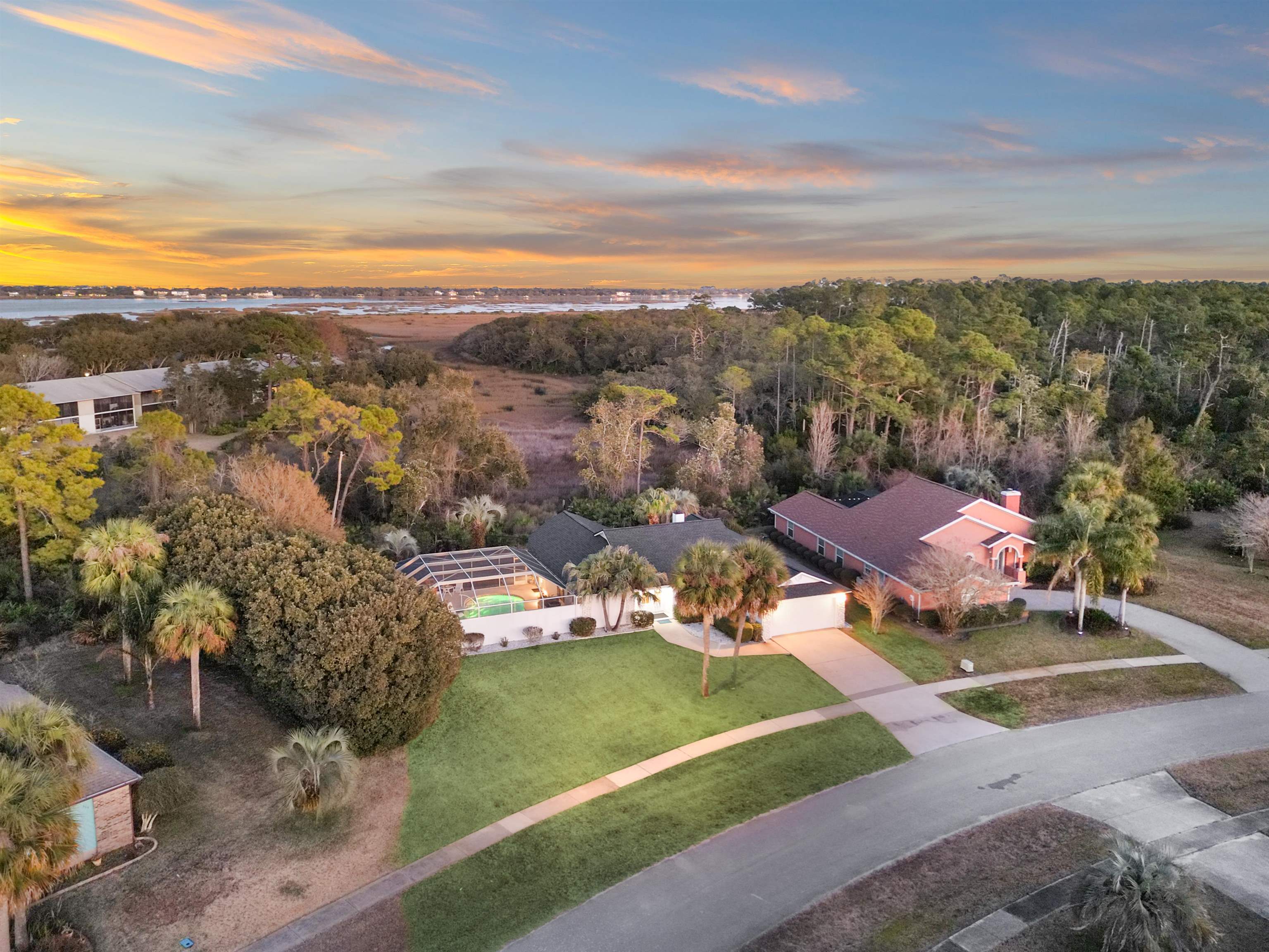 655 East Bianca Circle St. Augustine, FL 32086 - Photo 12 of 53 an aerial view of a house with a garden
