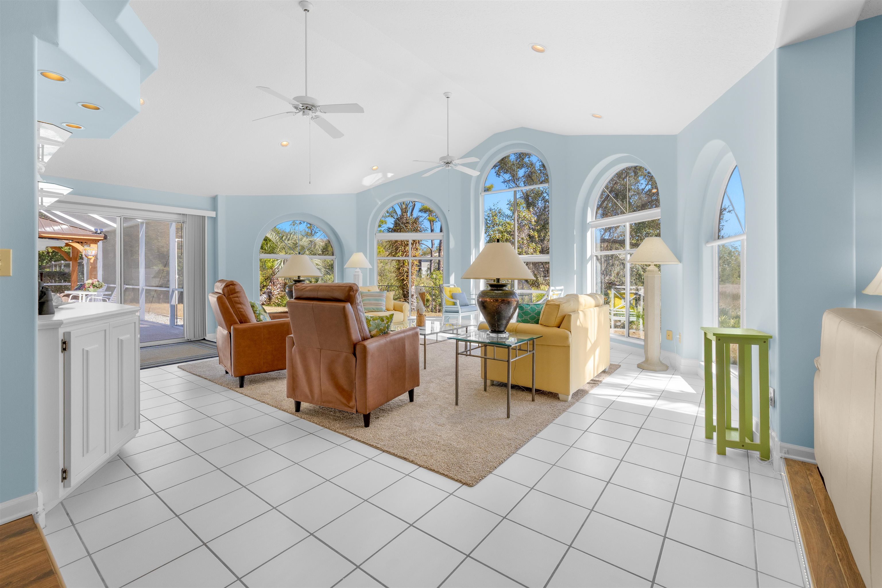 655 East Bianca Circle St. Augustine, FL 32086 - Photo 21 of 53 a living room with fireplace furniture and a window