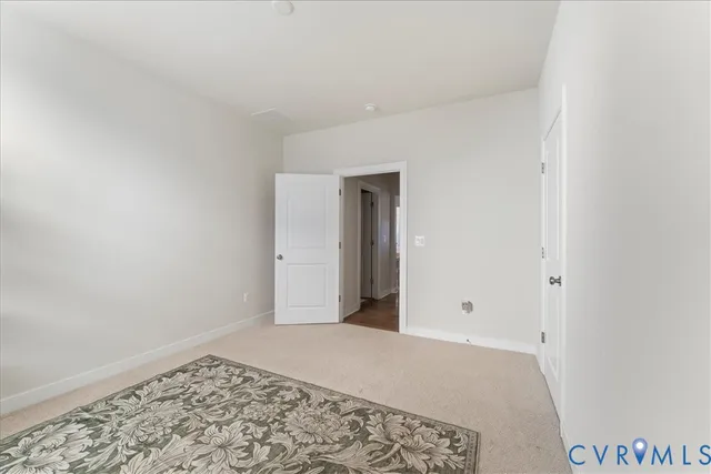 a view of an empty room