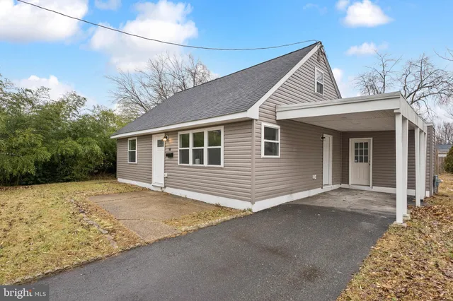 a view of a house with a patio