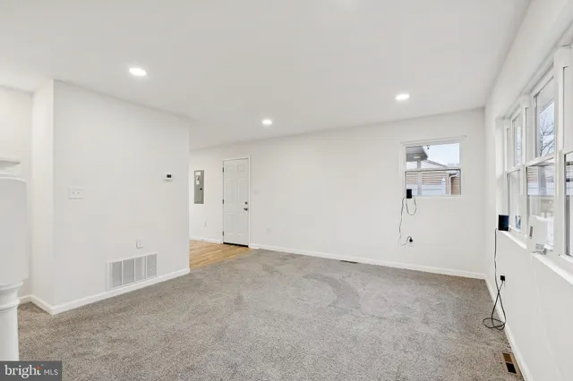 a view of an empty room