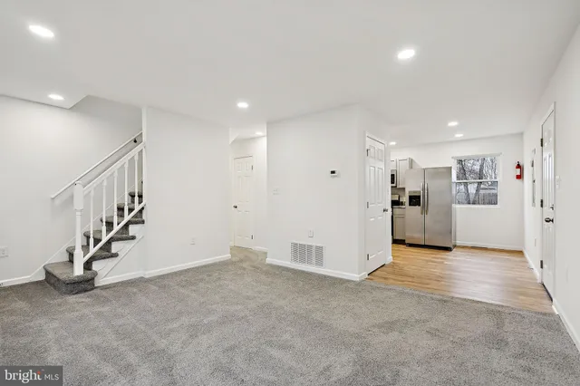 a view of an empty room