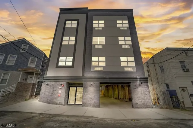 a front view of a building