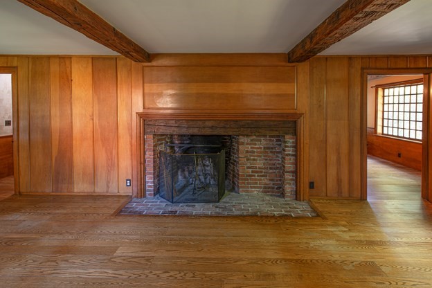 69 Fox Farms Road Northampton, MA 01062 - Photo 29 of 38 a view of a livingroom with wooden floor fireplace and a window