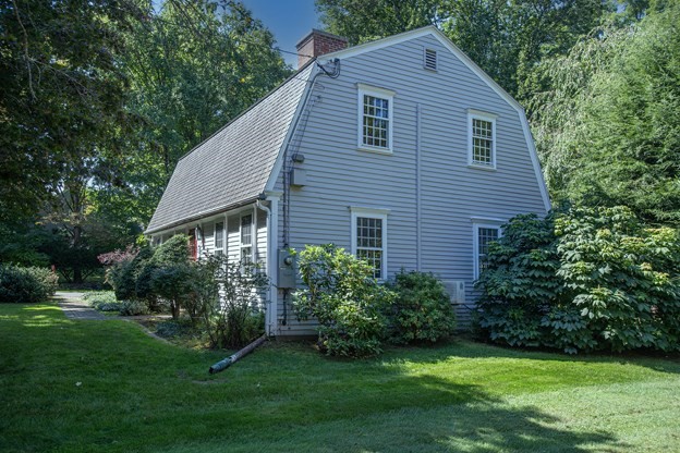 69 Fox Farms Road Northampton, MA 01062 - Photo 4 of 38 a aerial view of a house next to a big yard and large trees