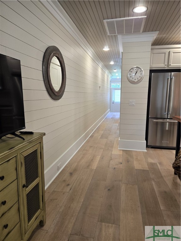 1318 Wilmington Island Road, Unit A Savannah, GA 31410 - Photo 11 of 22 Hallway front to back - Shiplap, custom build