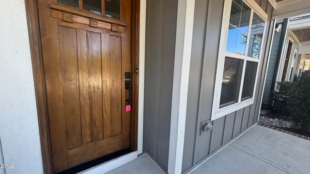 a view of an entryway door