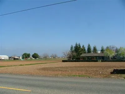 a swimming pool with lots of tress in front of it