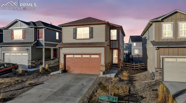 a front view of a house