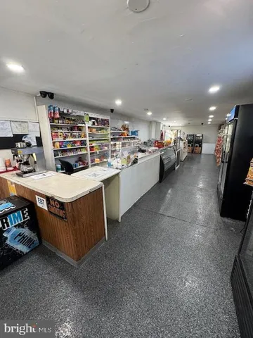a kitchen with a cabinets and counter space