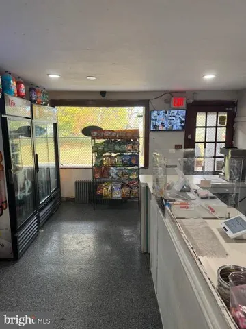 a kitchen with lots of counter top space