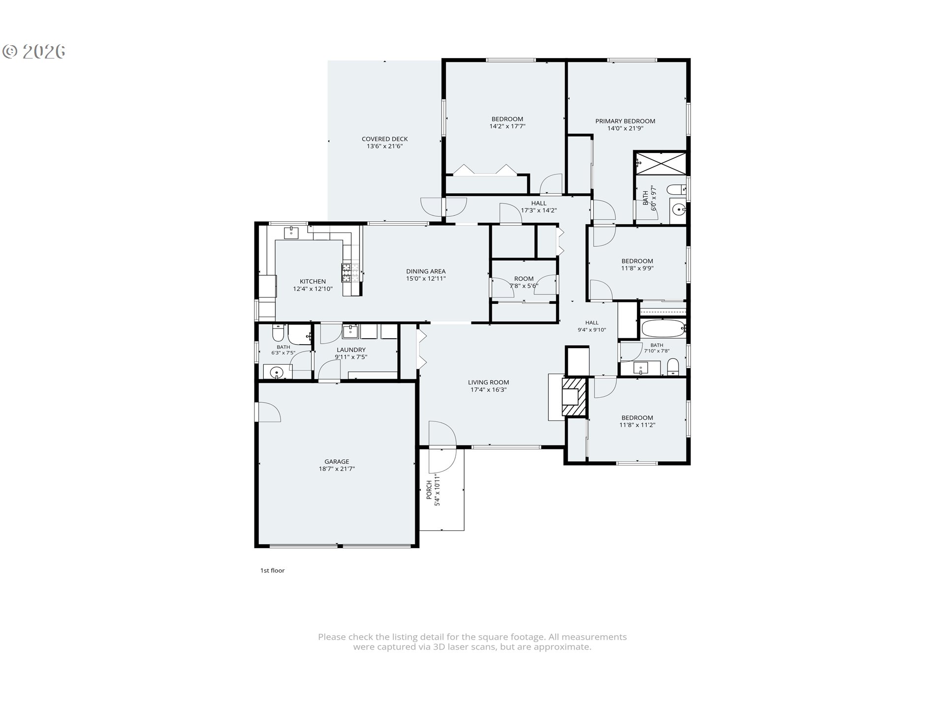 2540 Tyler Street Eugene, OR 97405 - Photo 37 of 37 Floor Plan
