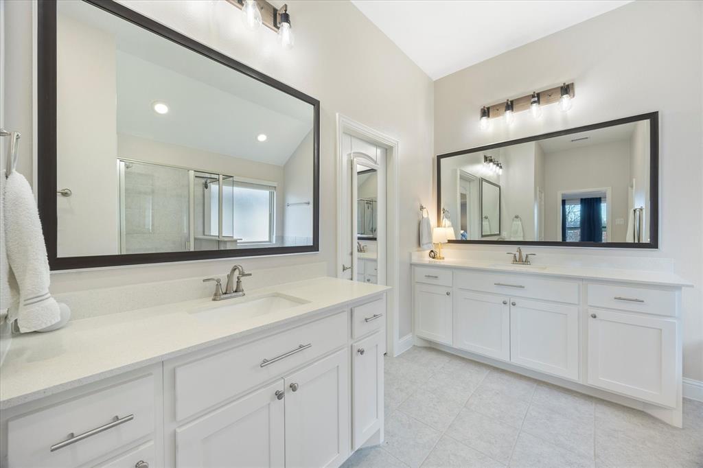 809 Mildren Lane Fate, TX 75087 - Photo 14 of 32 Dual sinks and plenty of counter space make it so convenient