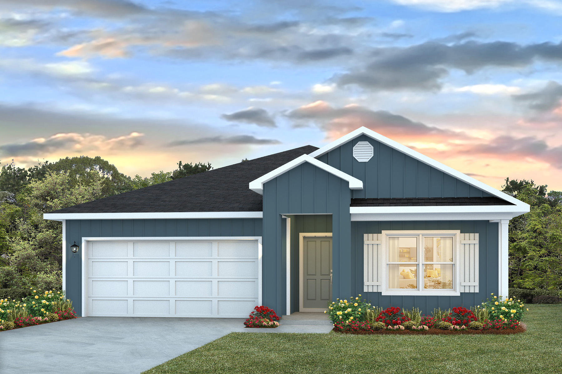 255 Riverwalk Circle Freeport, FL 32439 - Photo 2 of 3 front view of a house with a yard