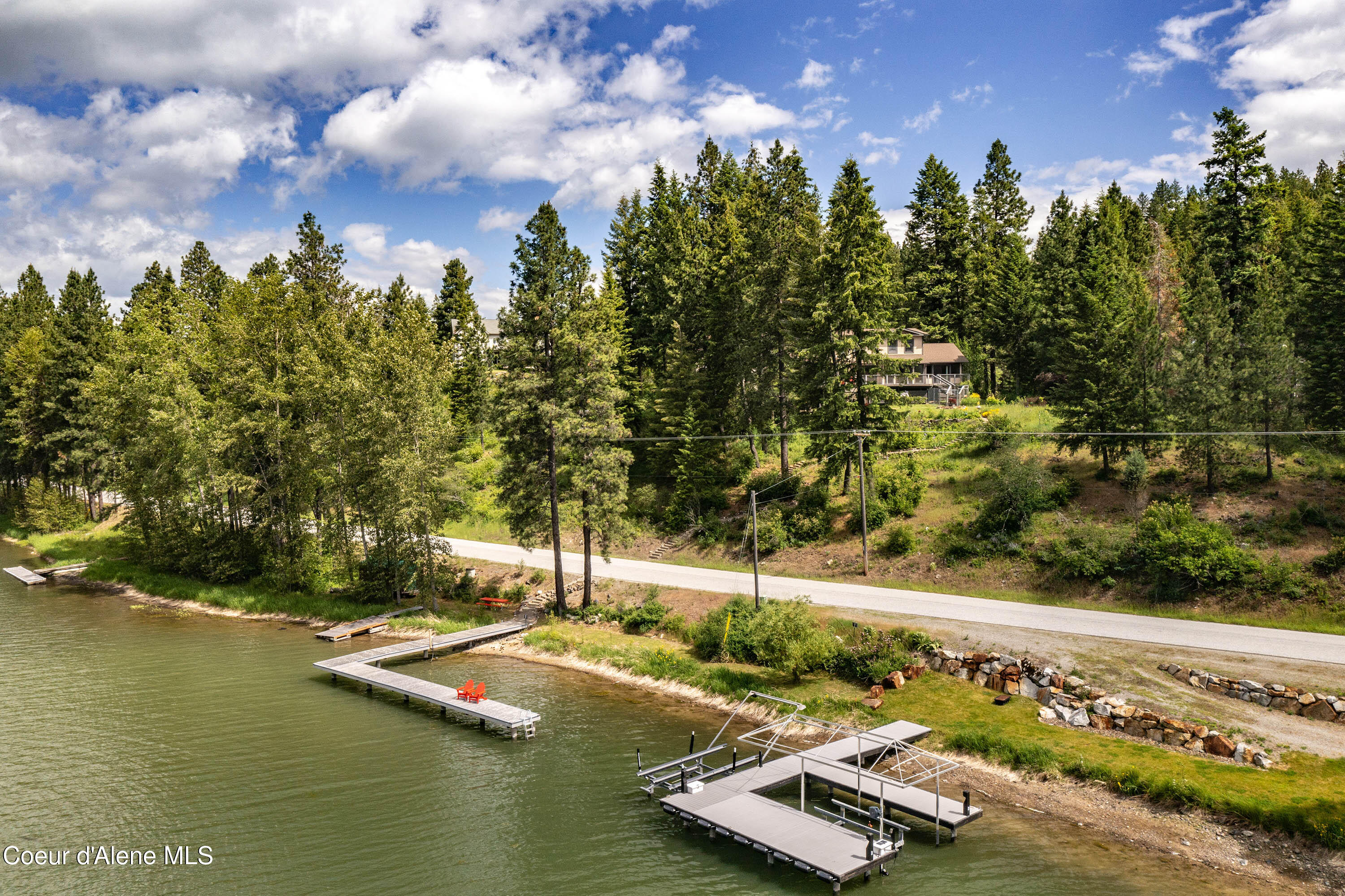 2385 Sunnyside Road Sandpoint, ID 83864 - Photo 53 of 64 Aerial the Dock