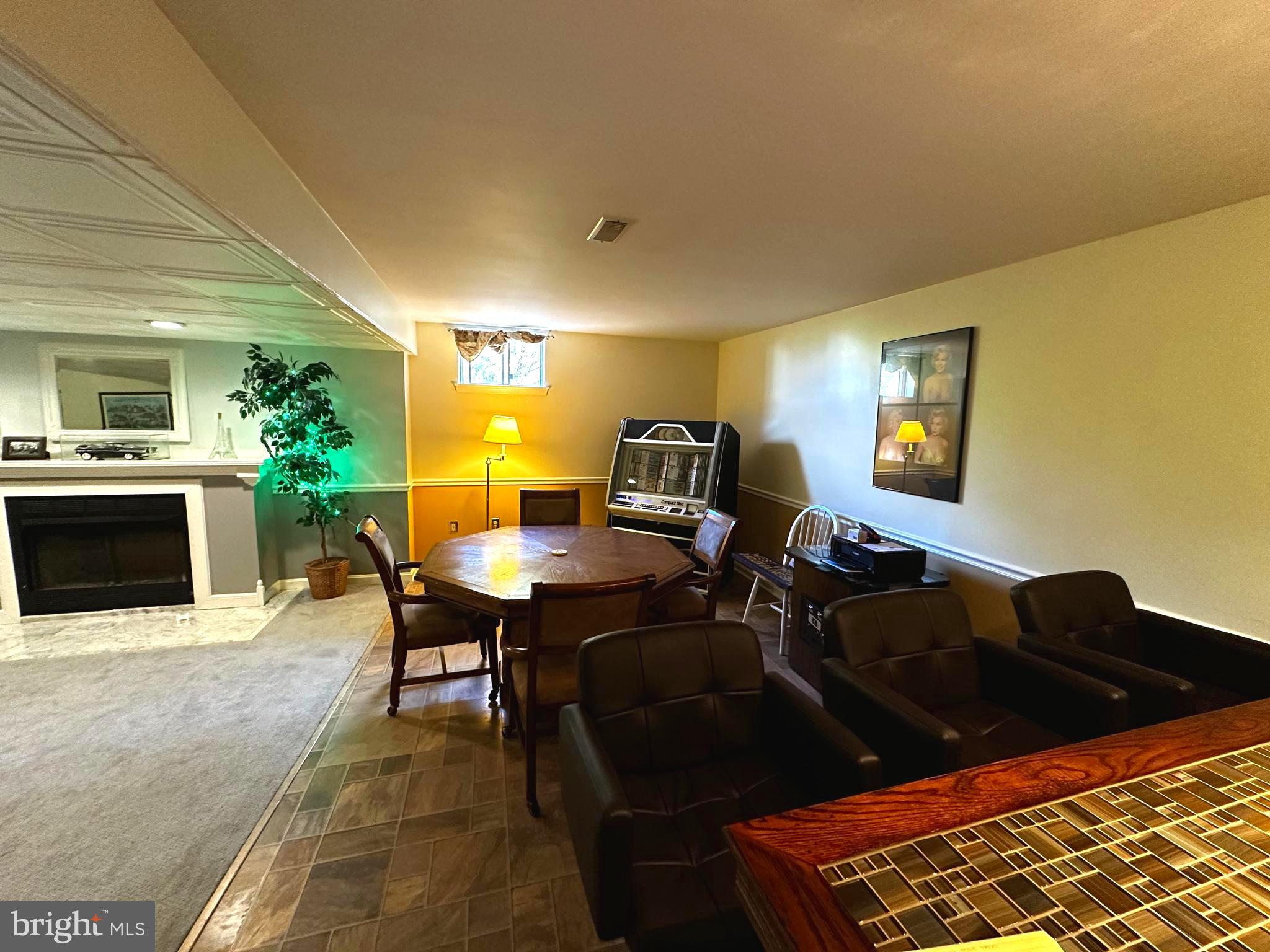 25 Mish Road Bunker Hill, WV 25413 - Photo 100 of 124 RECREATION ROOM WITH BAR AND FIREPLACE IN BASEMENT