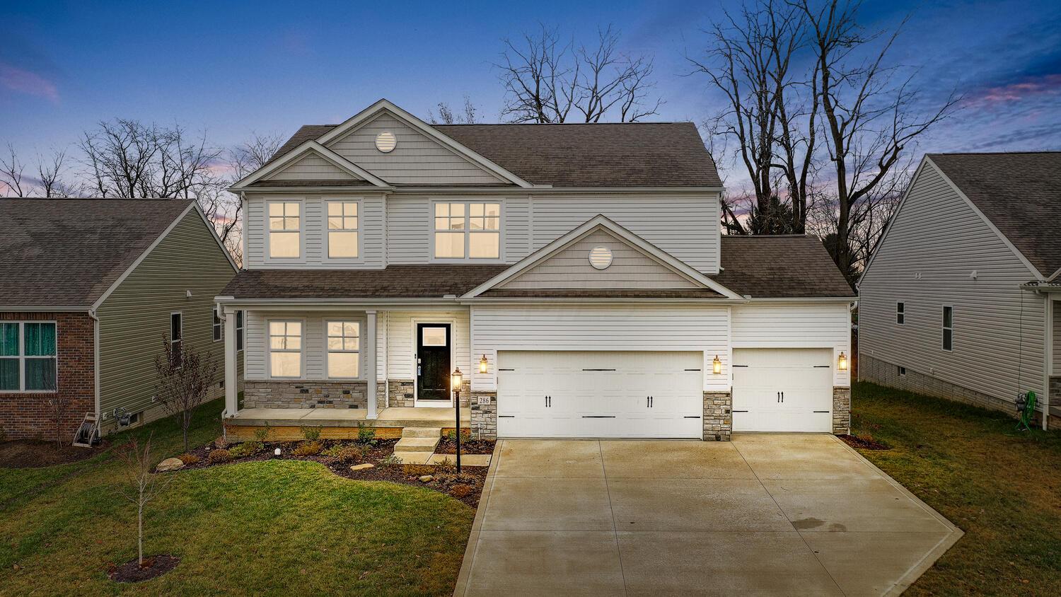 286 Riverside Drive Orient, OH 43146 - Photo 2 of 42 Beautiful front porch and 3-car garage!