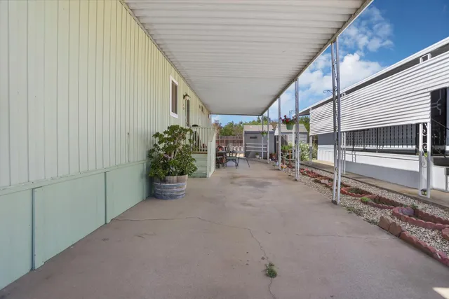 a view of a house with an outdoor space