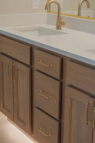 a close view of sink and tap