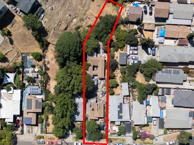 an aerial view of multiple house