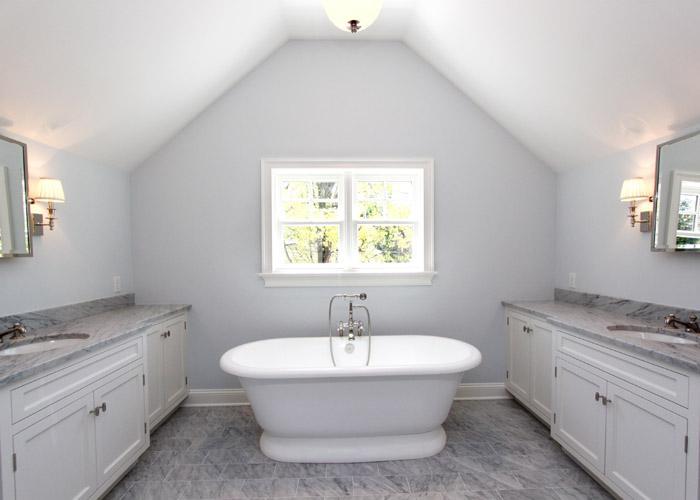 11 Bayside Terrace Riverside, CT 06878 - Photo 7 of 12 a bathroom with a granite countertop sink toilet and a window