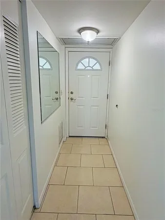 a view of an entryway door