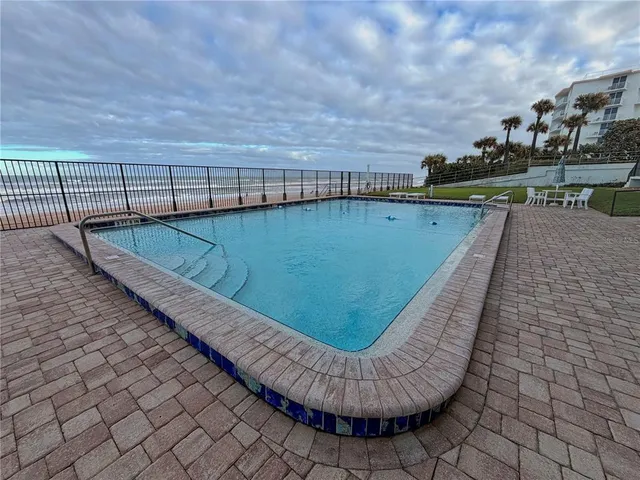 a view of outdoor space with seating area