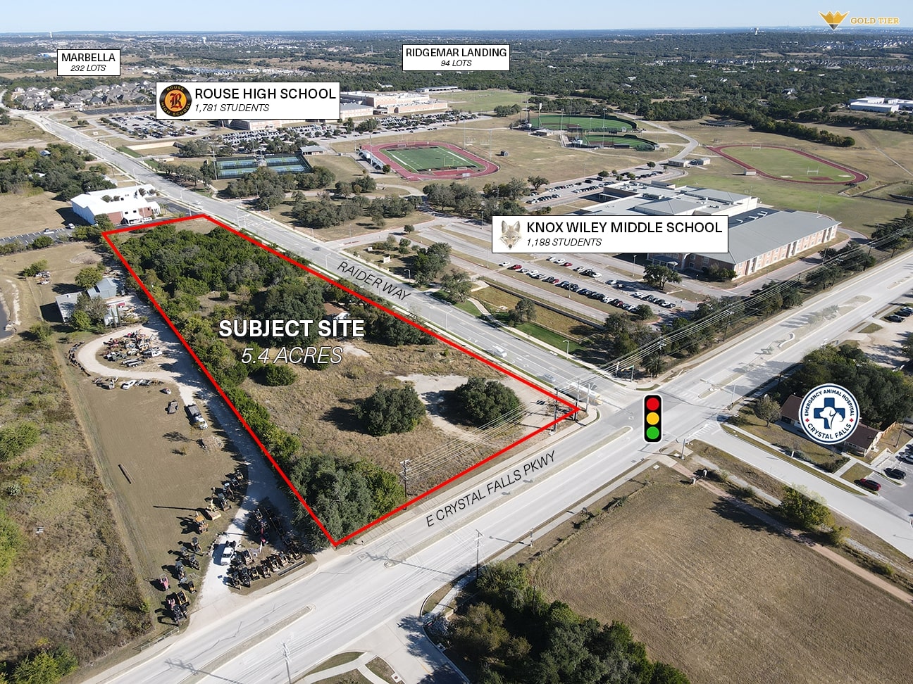 1533 Raider Way Leander, TX 78641 - Photo 1 of 10 Map / location with property parcel outlined