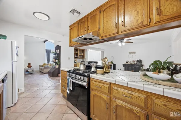 a view of a kitchen