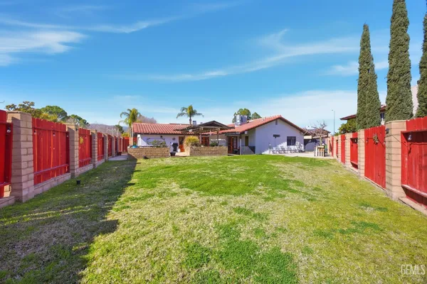 a view of large parking space with a large window