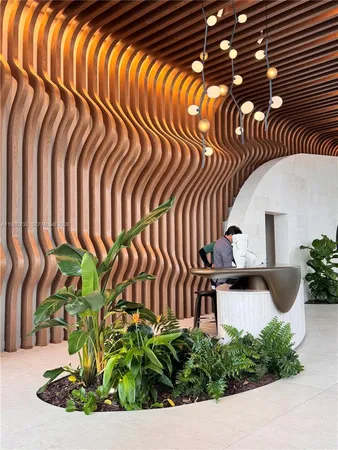 a picture of a room with a bench