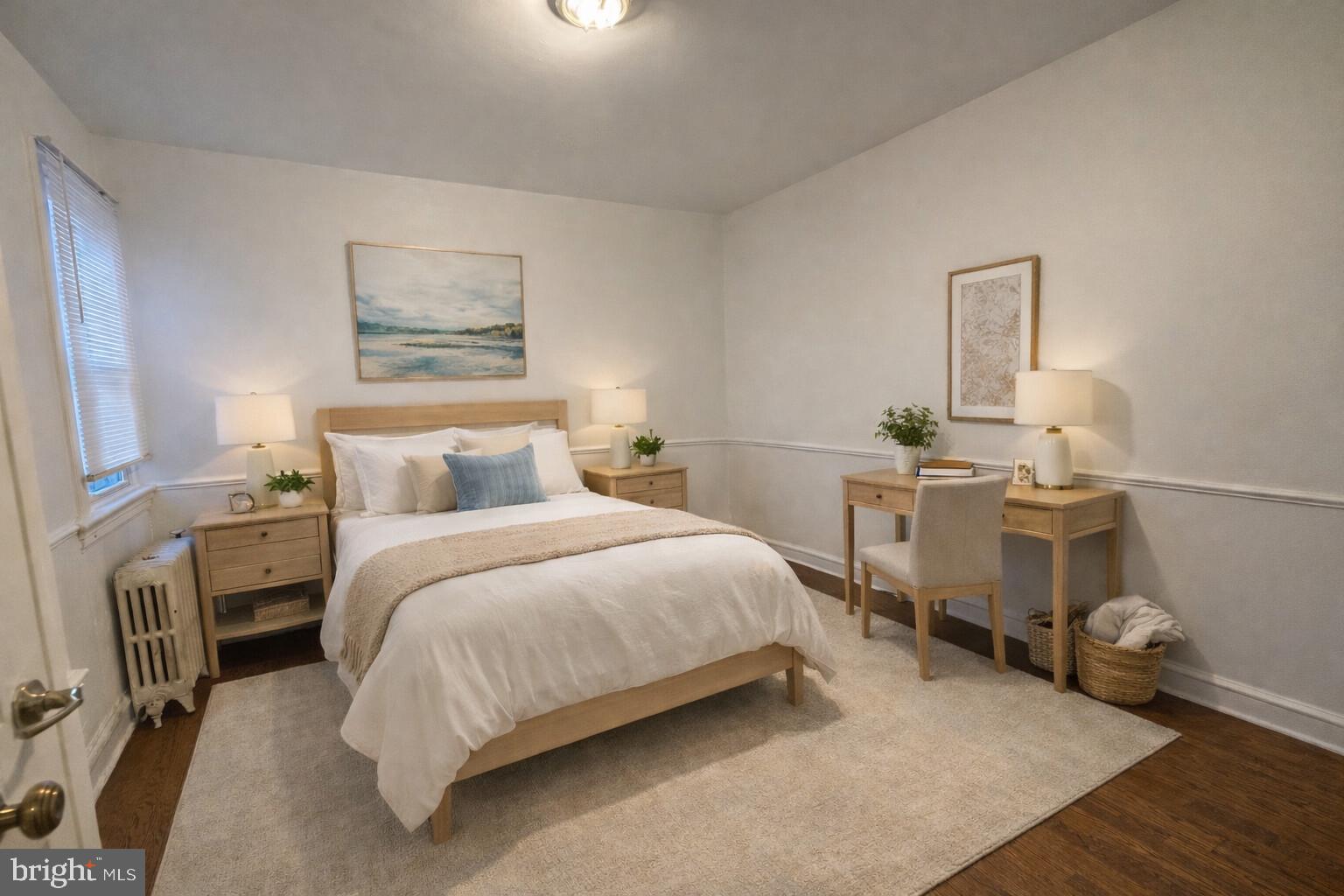 447 West Chester Pike Havertown, PA 19083 - Photo 6 of 16 a bedroom with a bed and a table in it