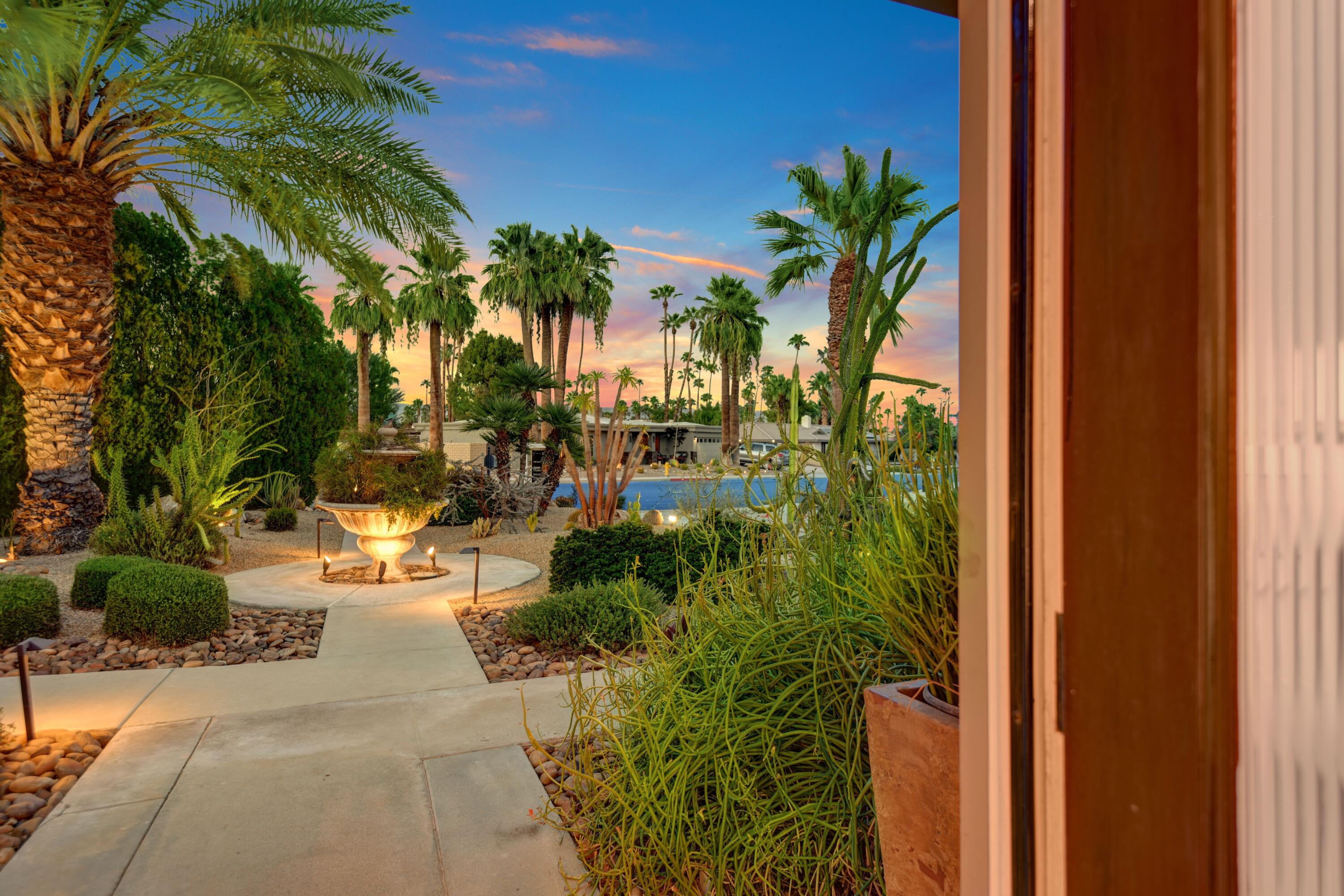 2915 Guadalupe Road Palm Springs, CA 92264 - Photo 6 of 52 a view of a yard with palm trees