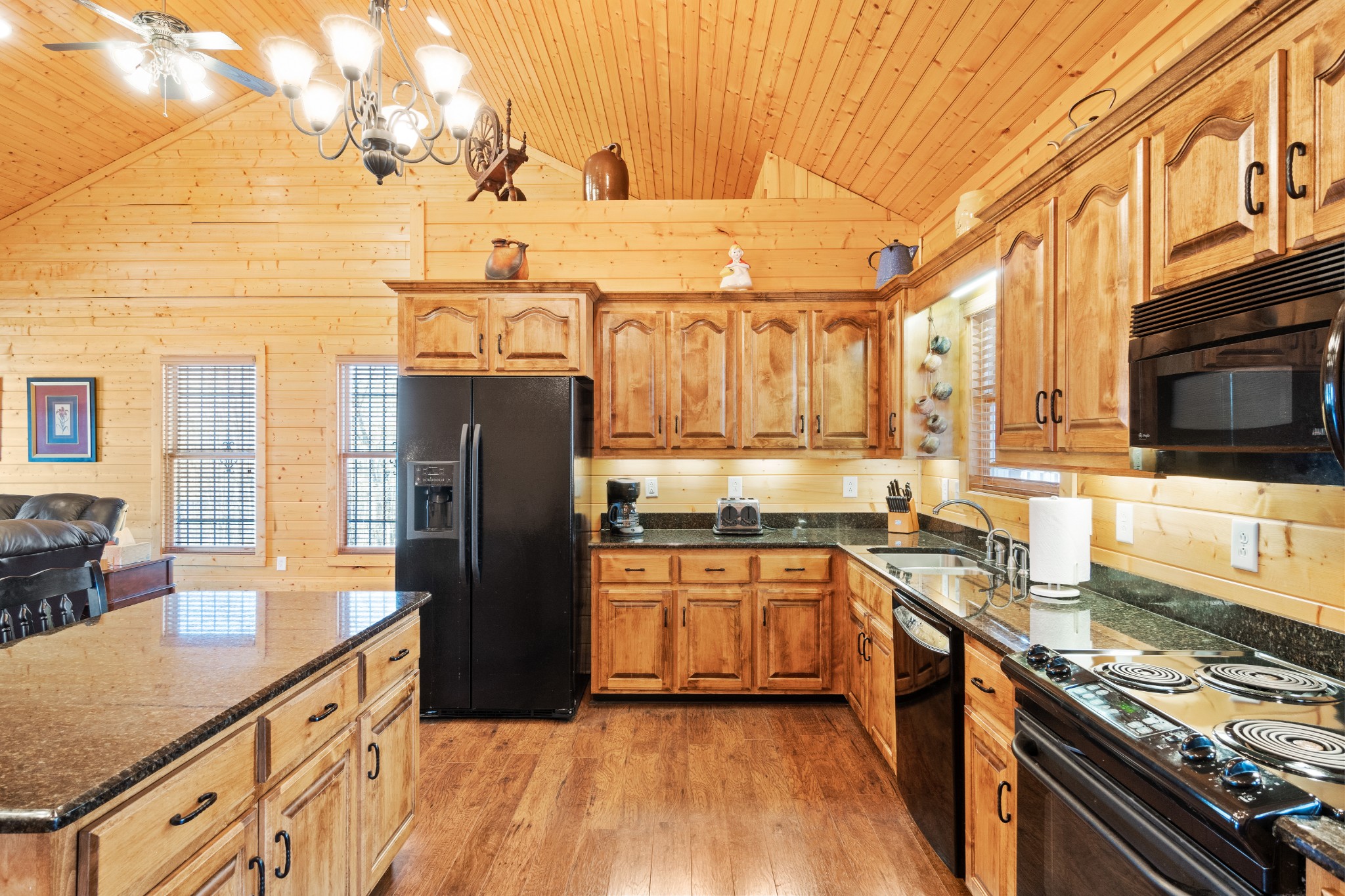 1760 Point Pleasant Road Buchanan, TN 38222 - Photo 27 of 50 a kitchen with stainless steel appliances granite countertop a refrigerator a stove top oven a sink and dishwasher