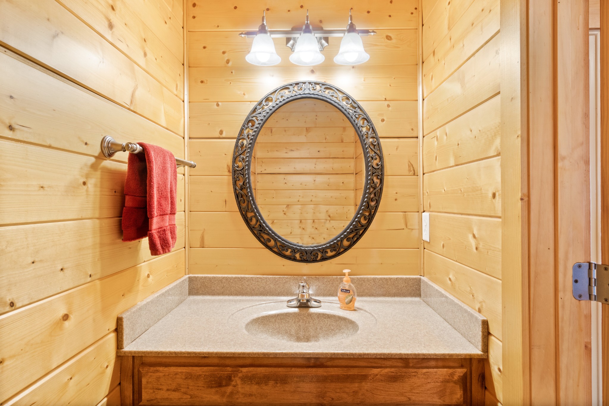 1760 Point Pleasant Road Buchanan, TN 38222 - Photo 35 of 50 a bathroom with a sink and a mirror